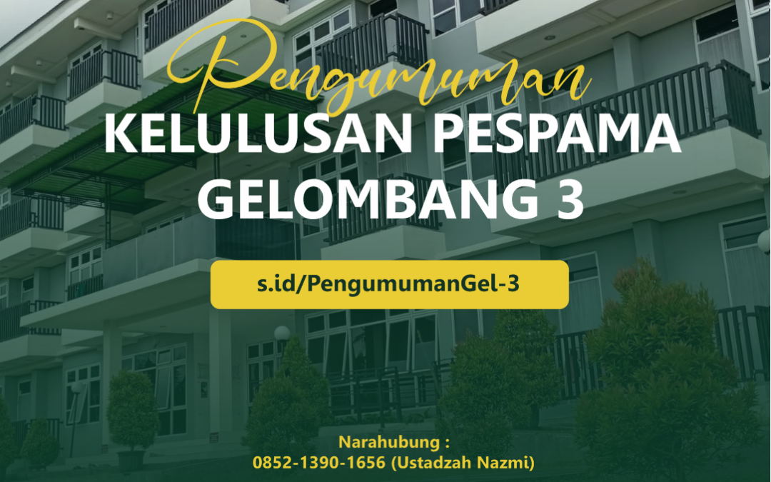 Pengumuman Pespama Gelombang 3 2022-2023